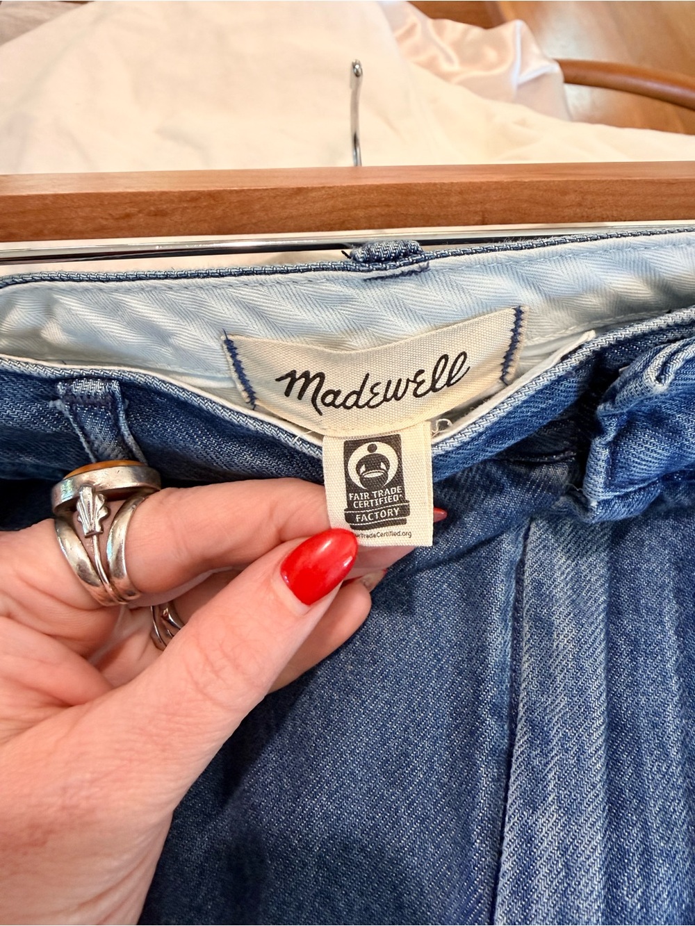 Madewell SUPER Wide Leg Harlow Jeans - Blue size 30 - Picture 9 of 9
